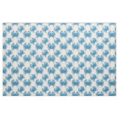 Blaue Krabben Küstenmuster Stoff (Yard (91,4 cm))
