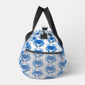 Blaue Krabben Muster Duffle Bag (Rechts)