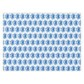 Blaue Krabben Muster Tischdecke (Vorderseite (Horizontal))