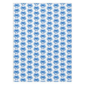 Blaue Krabben Muster Tischdecke (Vorderseite)