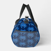 Blaue Krabben Struktur Duffle Bag (Rechts)