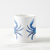 Blaue Krabben-Tasse Kaffeetasse (Mittel)