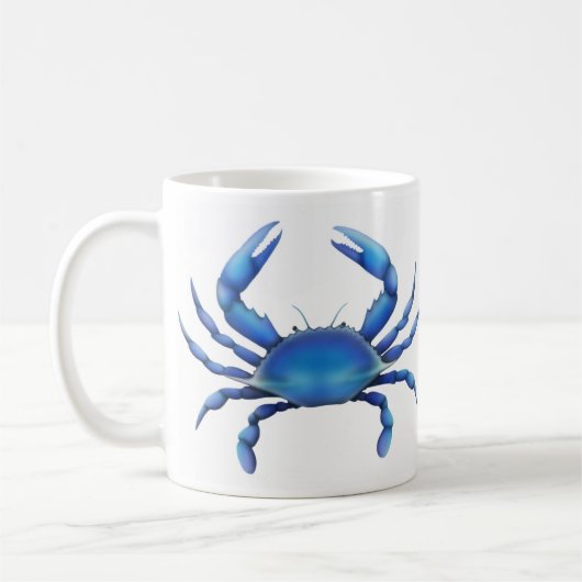 Blaue Krabben-Tasse Kaffeetasse (Links)