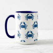 Blaue Krabben-Tasse Tasse (Links)