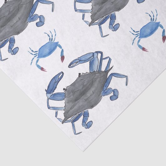 Blaue Krabbengeflechte Papier (Ausschnitt)