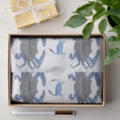 Blaue Krabbengeflechte Papier (Geschenk)