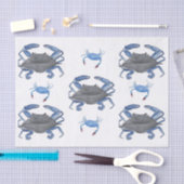 Blaue Krabbengeflechte Papier (Handwerk)