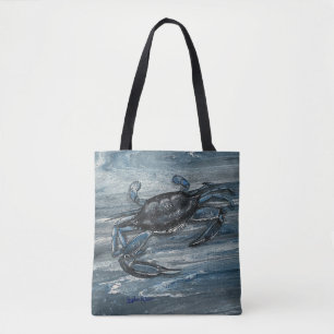 Blaue Krabbenkrautbeutel Tasche