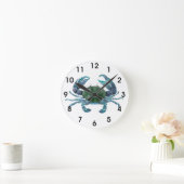 Blaue Krabbenuhr Runde Wanduhr (Zuhause)