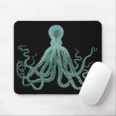Blaue Krake Mousepad (Mit Mouse)