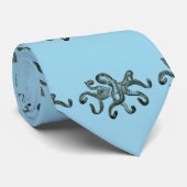 Blaue Krake Thunder_Cove Car Krawatte (Gerollt)