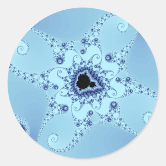 Blaue Kraken Aufkleber (Vorderseite)