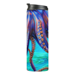 Blaue Kraken-Oktopus-Tentakel Thermosbecher