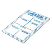 Blaue Krankenpflege - Vorlage für Pathophysiologie Notizblock (angewinkelt)