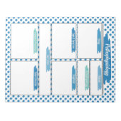 Blaue Krankenpflege - Vorlage für Pathophysiologie Notizblock (Vorderseite)