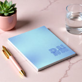 Blaue Krankenschwester Notizblock