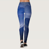 Blaue Krater-Leggings Leggings (Rückseite)