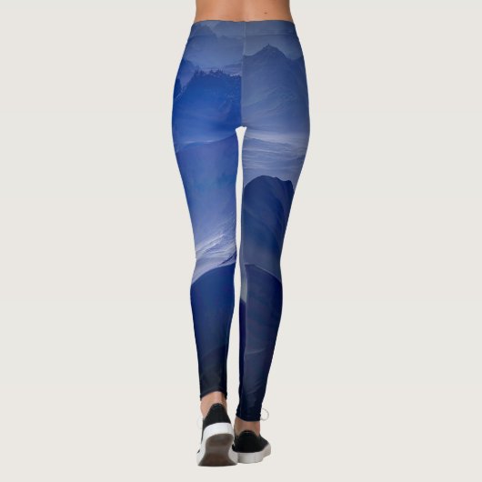Blaue Krater-Leggings Leggings (Rückseite)