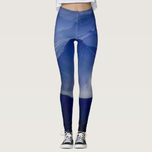 Blaue Krater-Leggings Leggings
