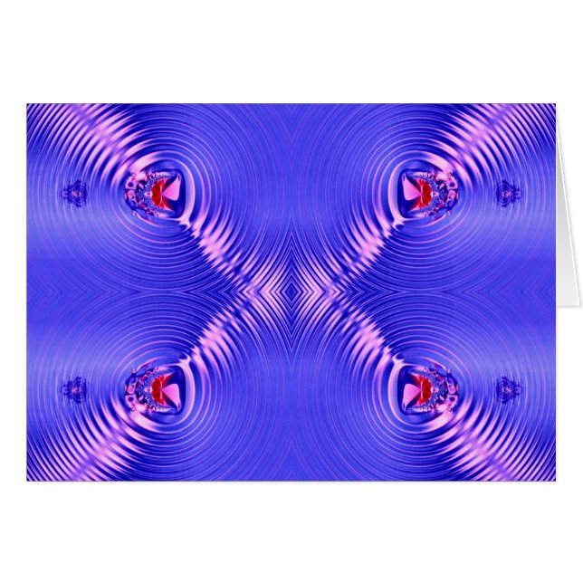 Blaue Kräuselungen (Vorderseite (Horizontal))