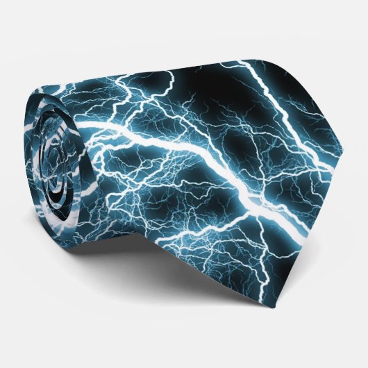 Blaue Krawatte (Gerollt)