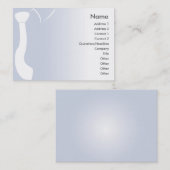 Blaue Krawatte - Chubby Visitenkarte (Vorne/Hinten)