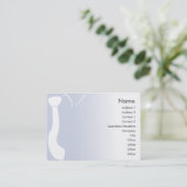 Blaue Krawatte - Chubby Visitenkarte (Stehend Vorderseite)