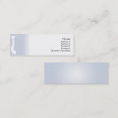 Blaue Krawatte - dünn Mini Visitenkarte (Vorne/Hinten)