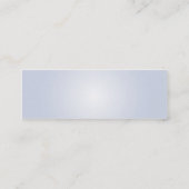 Blaue Krawatte - dünn Mini Visitenkarte (Rückseite)