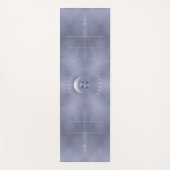 Blaue Krawatte, Halbmond, Alignment Yoga Mat Yogamatte (Vorderseite)