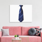 Blaue Krawatte Leinwanddruck (Insitu (Wohnzimmer))
