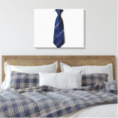 Blaue Krawatte Leinwanddruck (Insitu (Schlafzimmer))