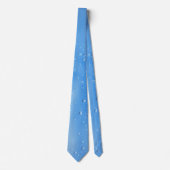 Blaue Krawatte mit Wassertropfen (Vorderseite)