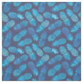 Blaue Krawatten-Ananas Stoff (Muster)