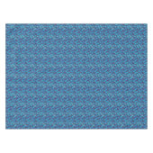 Blaue Krawatten-Ananas Tischdecke (Vorderseite (Horizontal))