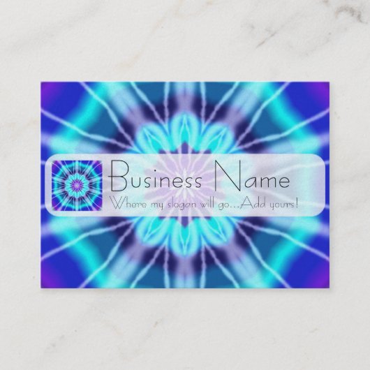 Blaue Krawatten-Fliese 239 Visitenkarte (Vorderseite)