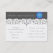 Blaue Krawatten-Fliese 239 Visitenkarte (Rückseite)