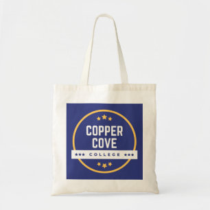 Blaue Kreis-Muster-Tasche Tragetasche