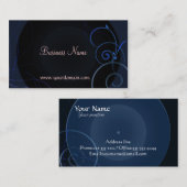 Blaue Kreis-Visitenkarten Visitenkarte (Vorne/Hinten)