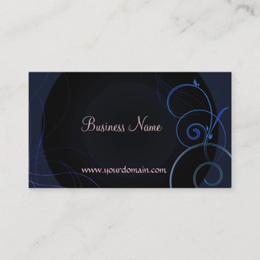 Blaue Kreis-Visitenkarten Visitenkarte (Vorderseite)