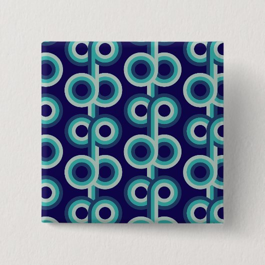 Blaue Kreise Button (Vorderseite)