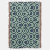 Blaue Kreise Decke (Vorderseite Vertikal)