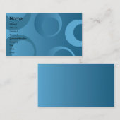 Blaue Kreise - Geschäft Visitenkarte (Vorne/Hinten)