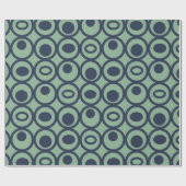 Blaue Kreise Geschenkpapier (Flach)