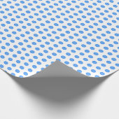 Blaue Kreise Geschenkpapier (Ecke)