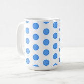 Blaue Kreise Kaffeetasse (Vorderseite Links)