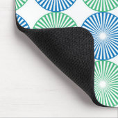 Blaue kreisförmige Bauweise Mousepad (Ecke)