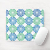 Blaue kreisförmige Bauweise Mousepad (Mit Mouse)
