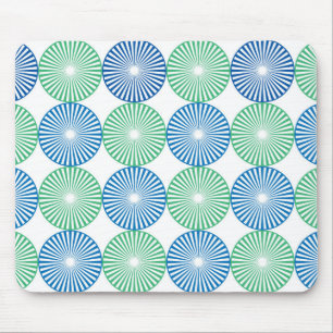Blaue kreisförmige Bauweise Mousepad