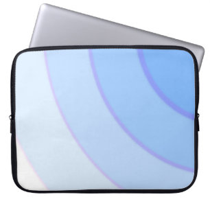 Blaue kreisförmige Schwünge Laptopschutzhülle
